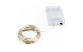 LED Draht-Lichterkette Micro 80 LEDs, warmweiß, Batteriebetrieb