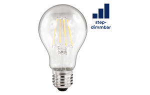 LED Filament Glühlampe Filed, E27, 6W, 620lm, warmweiß, step-dimmbar