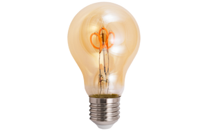 LED Filament Glühlampe Retro E27, 2W, 160lm, warmweiß, goldenes Glas