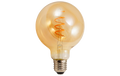 LED Filament Globelampe Retro E27, 4W, 280lm, warmweiß, goldenes Glas