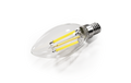 LED Filament Kerzenlampe Filed, 3000K, E14, 6W, 1055lm, 230V, warmweiß
