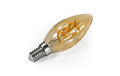 LED Filament Kerzenlampe Retro E14, 2W, 150lm, warmweiß, goldenes Glas
