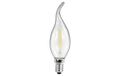 LED Filament Kerzenlampe Windstoß, E14, 4W, 490lm, warmweiß, klar