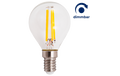 LED Filament Tropfenlampe Filed E14, 6W, 600lm, warmweiß, dimmbar