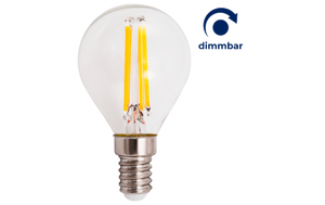 LED Filament Tropfenlampe Filed E14, 6W, 600lm, warmweiß, dimmbar