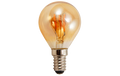 LED Filament Tropfenlampe Retro E14, 2W, 150lm, warmweiß,goldenes Glas