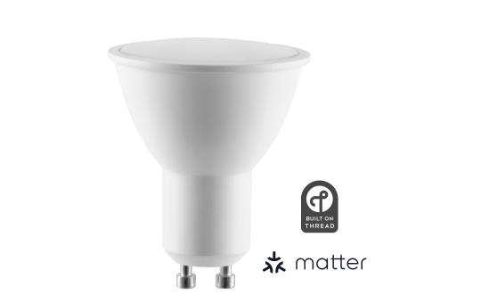 LED-Leuchtmittel ITIUS, GU10, 4,8W, 500 Lumen RGB + CCT, matter über Thread