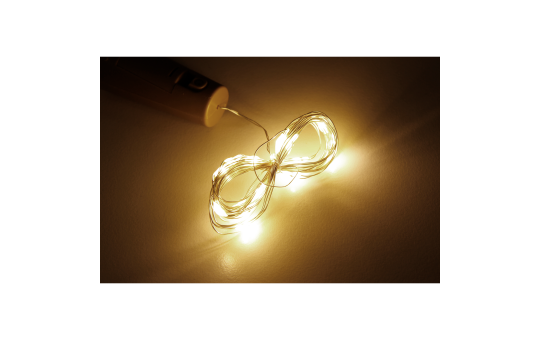 LED-Lichterkette Bottle 20 LEDs, ca. 2m, Batteriebetrieb