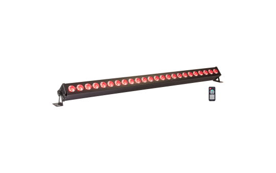 LED-Lichtleiste IBIZA LEDBAR24-RC 24x 4W RGB+W LEDs, DMX, Fernbedienung