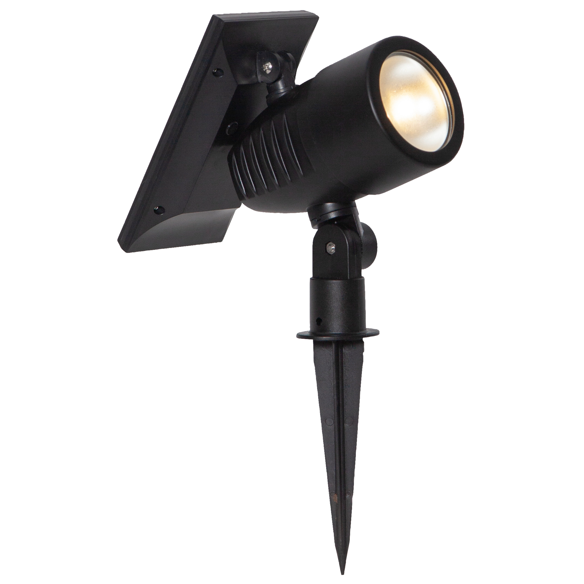 LED-Solar-Spotlight Powerspot, schwarz, 9,5x21cm, Akku, outdoor, mit Erdspieß