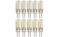 LED-Stiftsockellampe Silicia, G4, 1,5W, 120lm, warmweiß, 10er-Pack