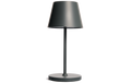 LED-Tischleuchte ROLF KERN Club Mini 25cm, Basaltgrau, Akku, dimmbar