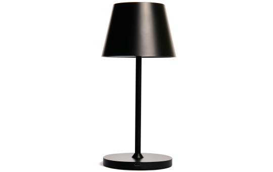 LED-Tischleuchte ROLF KERN Club Mini 25cm, schwarz, Akku, dimmbar
