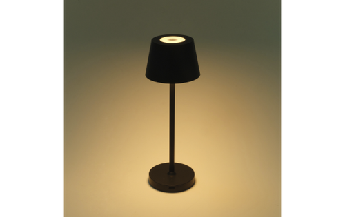 LED-Tischleuchte ROLF KERN Club Nano 21cm, schwarz, Akku, dimmbar