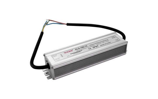 LED-Trafo, elektronisch, IP67, 1-100W, Ein 85~264V, Aus 12V, wasserfest