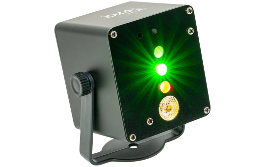 LED & Laser-Effekt IBIZA TINYLED-LASRGB, akkubetrieben, 1x 3W 3-in-1 RGB-LED