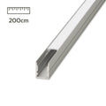 LED Aufbau U-Profil eloxiert 10 x 14mm opal 200cm