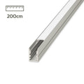 LED Aufbau U-Profil eloxiert 10 x 15mm opal 200cm