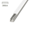 LED Aufbau U-Profil eloxiert 8 x 7,8mm opal 200cm