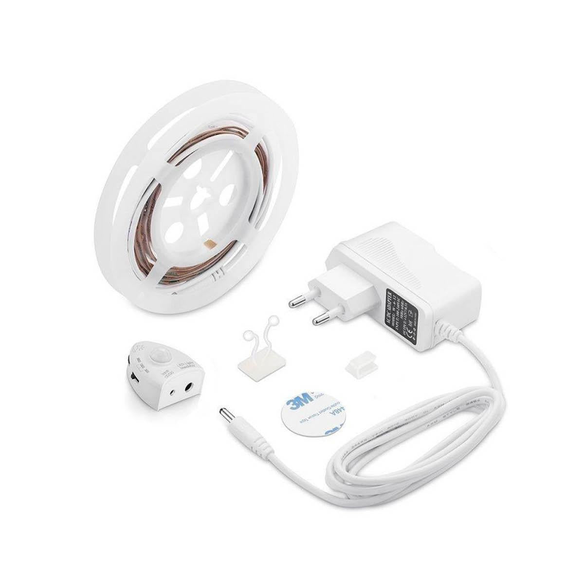 LED Bettlicht Set mit Bewegungssensor Ein/Aus dimmbar warmweiss