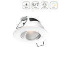 LED Einbaustrahler IP65 CCT 5/7W Ausschnitt Ø68mm 50° dimmbar Reflektor - Farbe: weiß
