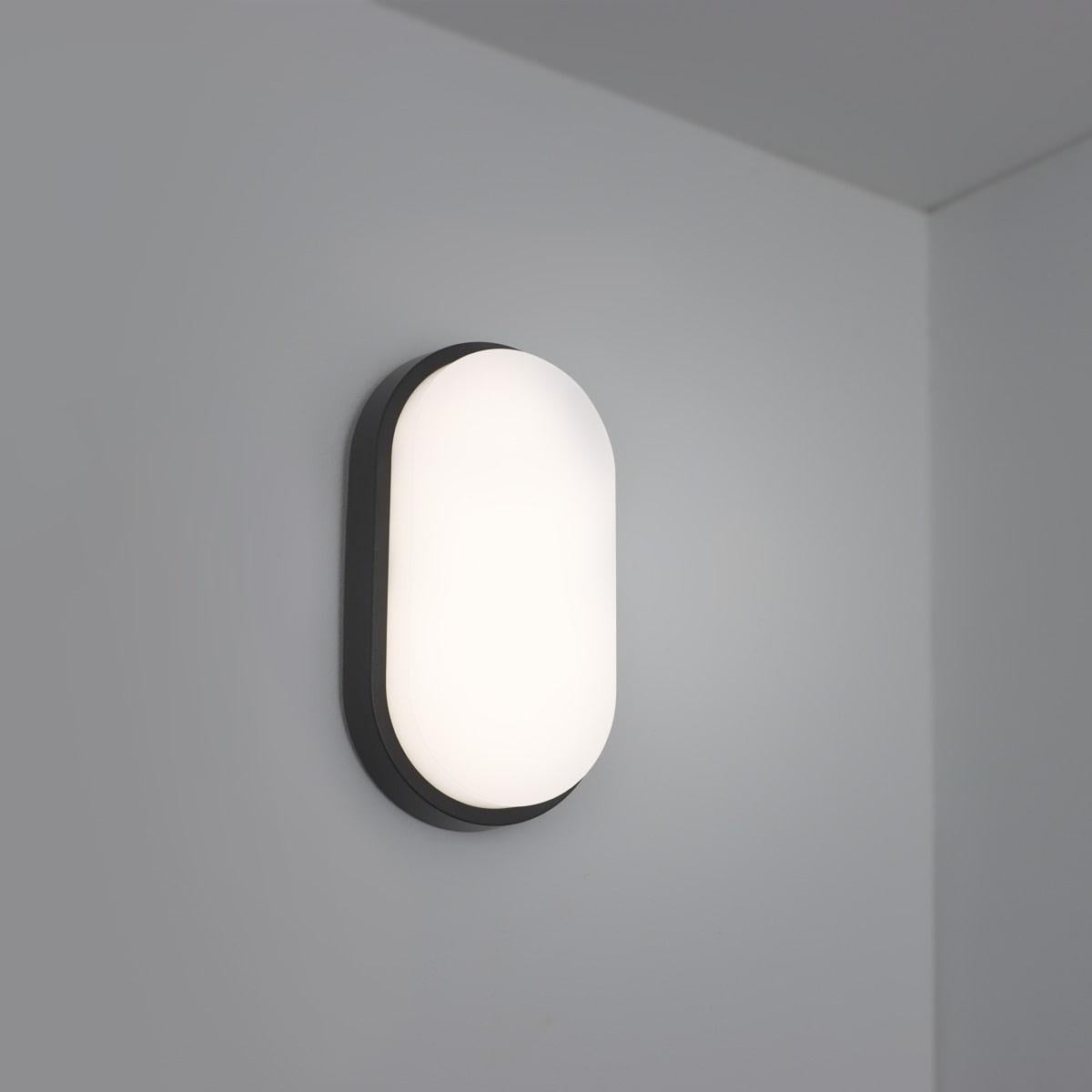 LED Feuchtraumleuchte 10W 4000K anthrazit