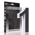 LED Hausnummer 1 inkl. Anthrazit-Cover - CCT 12V 2700K/4000K/6500K