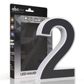 LED Hausnummer 2 inkl. Anthrazit-Cover - CCT 12V 2700K/4000K/6500K