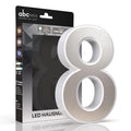 LED Hausnummer 8 inkl. Edelstahl-Cover - CCT 12V 2700K/4000K/6500K