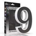 LED Hausnummer 9 inkl. Anthrazit-Cover - CCT 12V 2700K/4000K/6500K