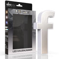 LED Hausnummer f inkl. Edelstahl-Cover - CCT 12V 2700K/4000K/6500K