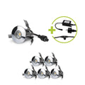 LED Mini Einbaustrahler Set 6St. inkl. Netzteil 0.6W IP67 3000K Ø24*38.5mm