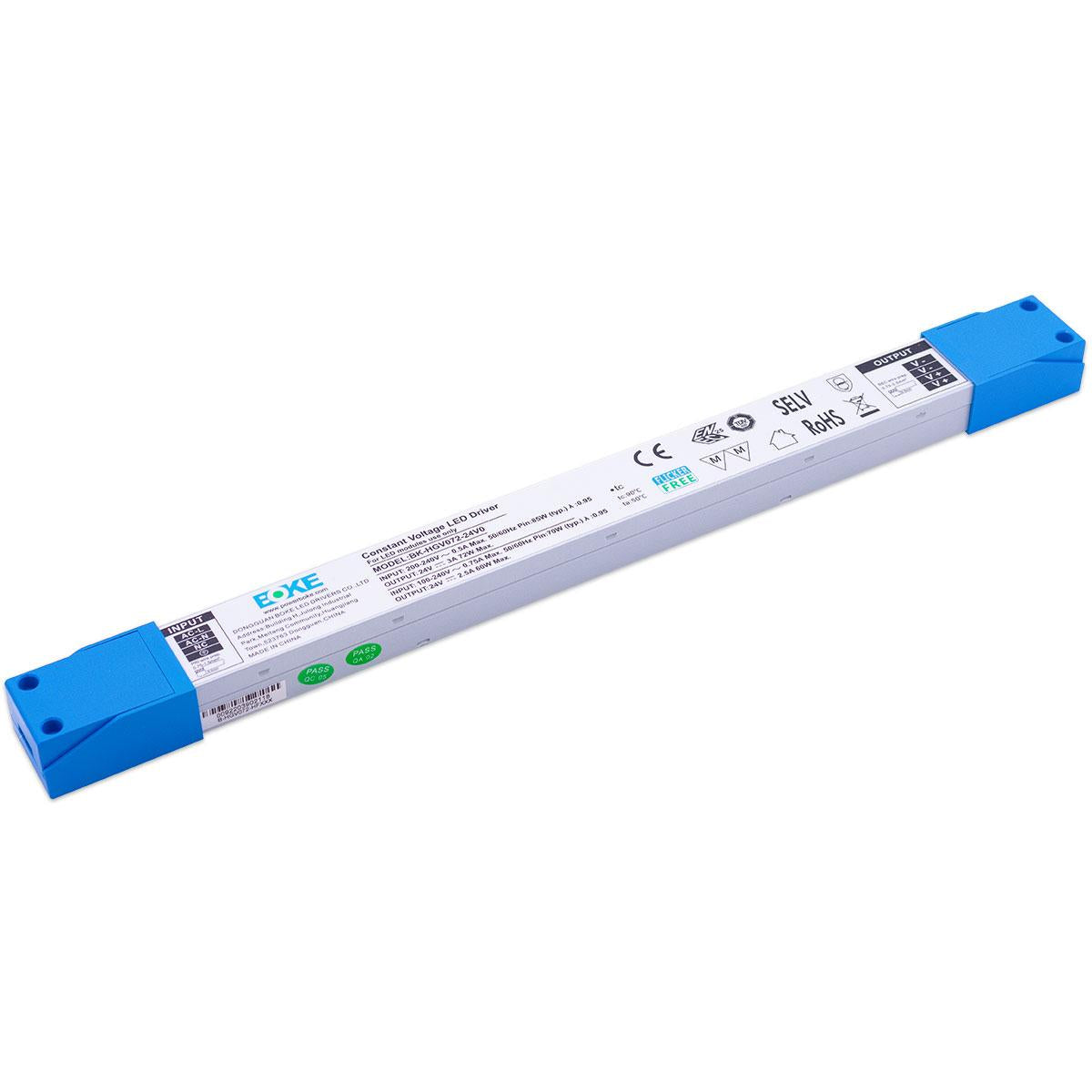 LED Netzteil 72W 24V 3.0A IP20 extrem flach für Möbeleinbau Boke BK-HGV072-24V0 Schaltnetzteil CV