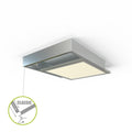 LED Panel Aufbaurahmen Classic 30x30cm silber Aufputz Montagerahmen