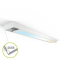 LED Panel Aufbaurahmen Click 120x15cm weiß Aufputz Montagerahmen