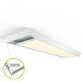 LED Panel Aufbaurahmen Click 120x30cm weiß Montagerahmen