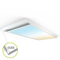 LED Panel Aufbaurahmen Click 120x60cm weiß Aufputz Montagerahmen