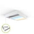 LED Panel Aufbaurahmen Click 30x30cm weiß Aufputz Montagerahmen