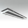 LED Panel Einbaurahmen 150x30cm weiß Deckeneinbau Montagerahmen für Rigipskartondecke