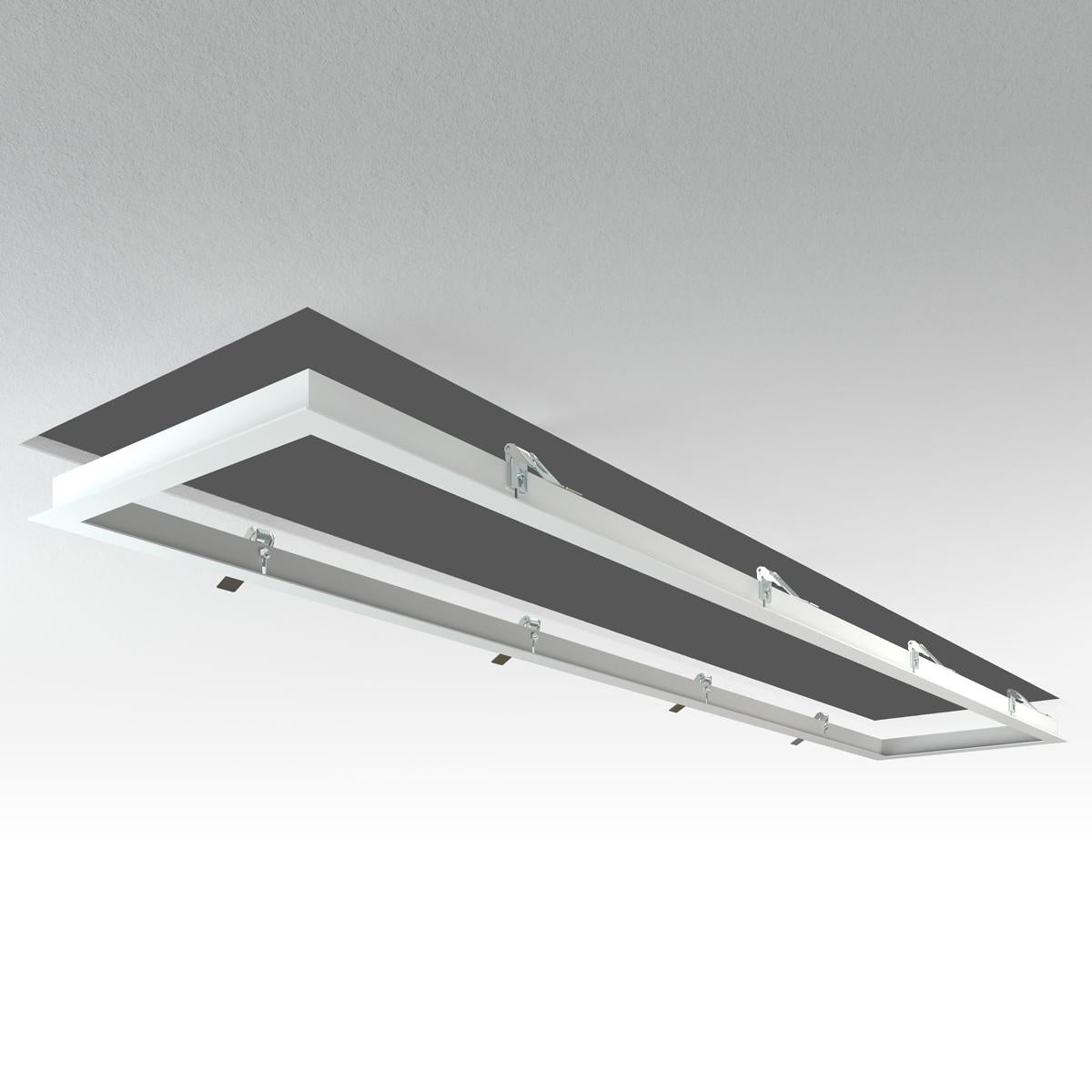 LED Panel Einbaurahmen 150x30cm weiß Deckeneinbau Montagerahmen für Rigipskartondecke