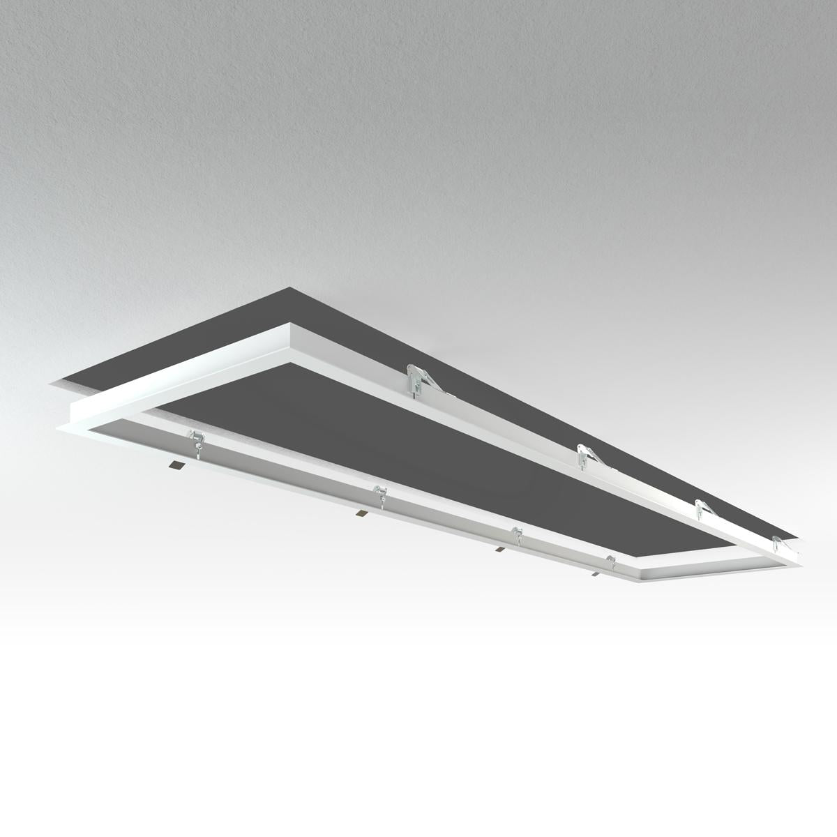 LED Panel Einbaurahmen 160x40cm weiß Deckeneinbau Montagerahmen für Rigipskartondecke