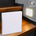 LED Treppenleuchten mit Bewegungsmelder eckig weiß 1,5W - Lichtfarbe: CCT - Lichtaustritt: Linea