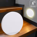 LED Treppenleuchten mit Bewegungsmelder rund weiß 1,5W - Lichtfarbe: Warmweiß - Lichtaustritt: Orbis