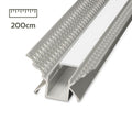 LED Trockenbau Inneneck-Profil eloxiert opal 200cm