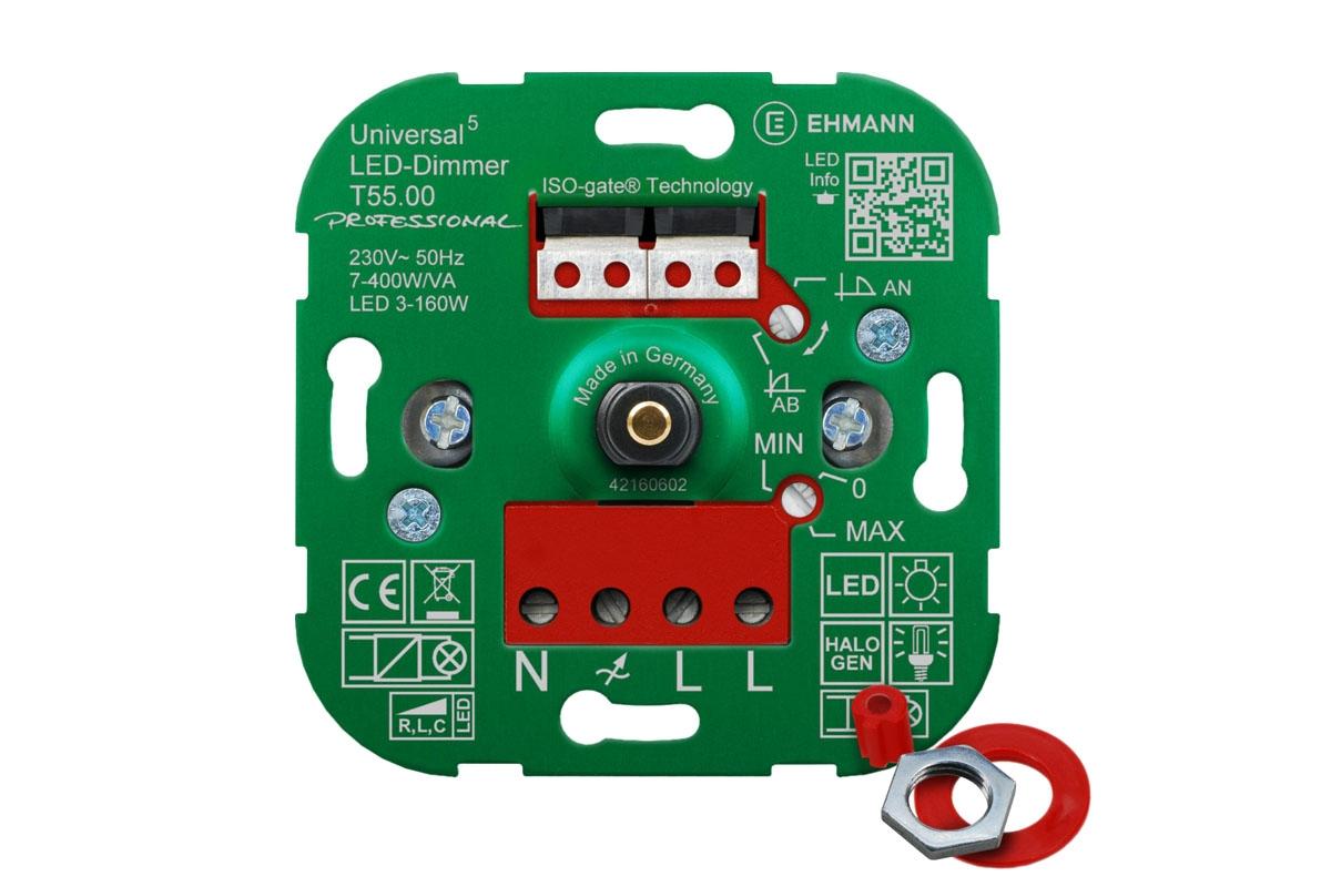 LED Universaldimmer 3-160W T55.00 Ehmann