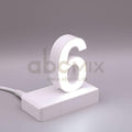 Leuchtbuchstabe EasyClick 6 für 75mm Arial 4000K weiß