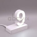 Leuchtbuchstabe EasyClick 9 für 75mm Arial 4000K weiß