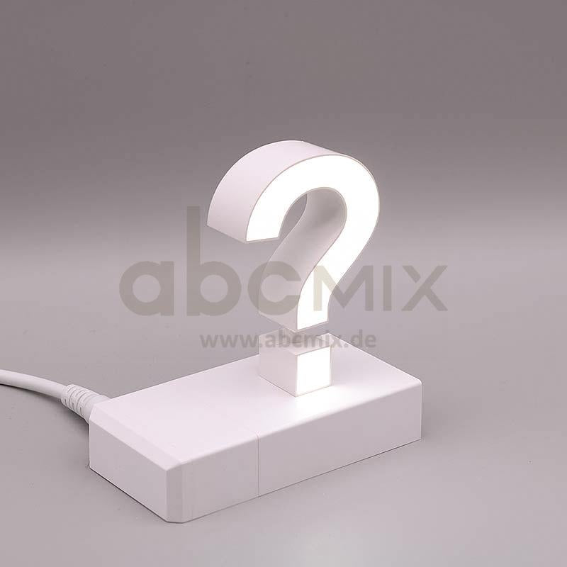 Leuchtbuchstabe EasyClick ? Fragezeichen 75mm Arial 4000K weiß