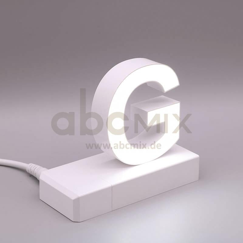 Leuchtbuchstabe EasyClick G 75mm Arial 4000K weiß