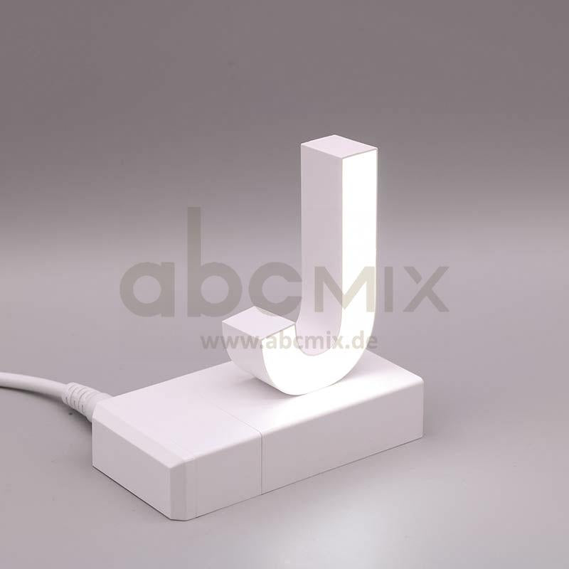 Leuchtbuchstabe EasyClick J 75mm Arial 4000K weiß